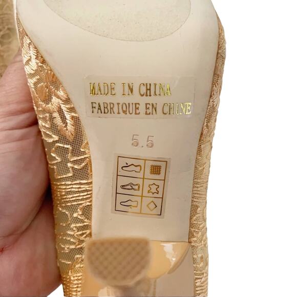 Jeffrey Campbell Gracious Pump NEW Tan Size 5.5 - Picture 6 of 12